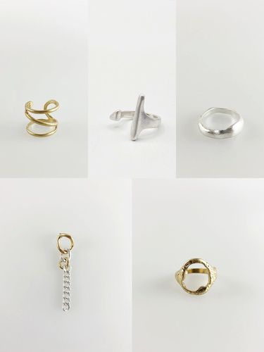Womens Assorted Jewellery In Gold & Silver - - One Size - SVNX - Modalova