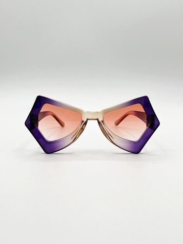 Womens 2 Tone Angular Sunglasses in - One Size - SVNX - Modalova