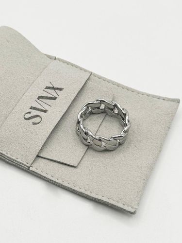 Chunky Cuban Style Ring in Silver - - 9 - SVNX - Modalova