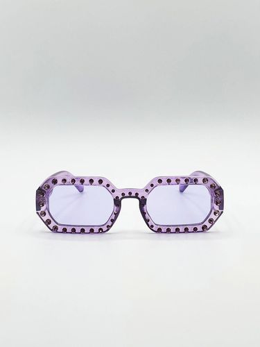 Womens Oval Festival Glasses with Gem Detail in - One Size - NastyGal UK (+IE) - Modalova