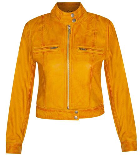 Womens Plain Leather Moto Biker Jacket-Braga - - 12 - NastyGal UK (+IE) - Modalova