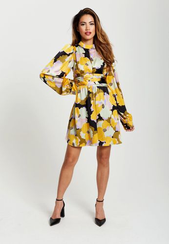Womens Earth Tone Floral Print Mini Dress - - 14 - NastyGal UK (+IE) - Modalova