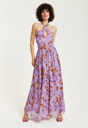 Womens Floral Halter Neck Dress - 8 - NastyGal UK (+IE) - Modalova