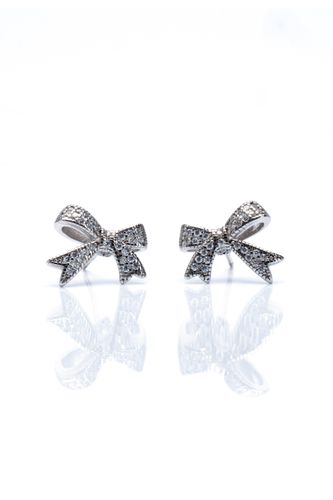 Womens Crystal Bow Stud Earrings - - One Size - NastyGal UK (+IE) - Modalova
