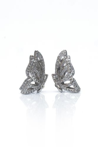 Womens Crystal Couture Butterfly Stud Earrings - - One Size - NastyGal UK (+IE) - Modalova