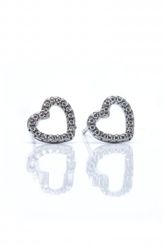 Womens Crystal Delight Heart Stud Earrings - - One Size - NastyGal UK (+IE) - Modalova