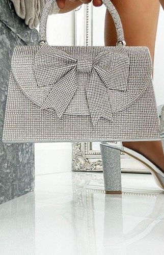 Womens Crystal Deluxe Design Bow Envelope - - One Size - NastyGal UK (+IE) - Modalova