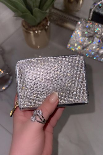 Womens Crystal Sparkly Wallet - - One Size - NastyGal UK (+IE) - Modalova