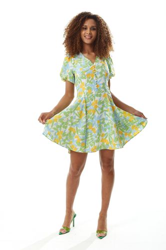 Womens Floral Button up Summer Dress - 8 - NastyGal UK (+IE) - Modalova