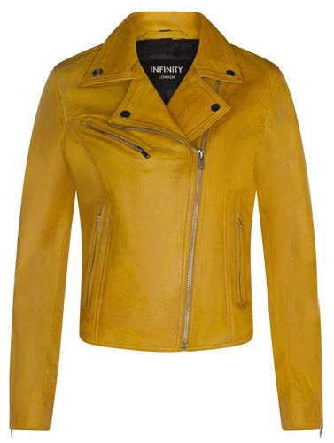 Womens Classic Leather Brando Biker Jacket-Loughton - - 10 - Infinity Leather - Modalova