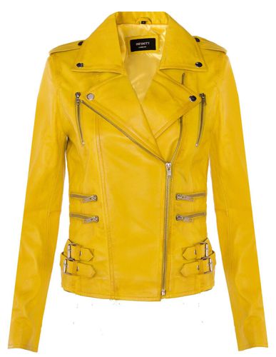 Womens Leather Brando Biker Jacket-Loddon - - 10 - Infinity Leather - Modalova