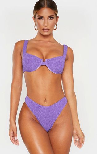 Womens Mini Crinkle Underwired Square Neck Bikini Top - 6 - NastyGal UK (+IE) - Modalova