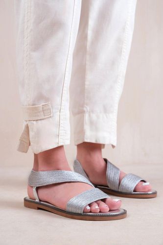 Womens 'Studio' Flat Sandals With Threaded Wide Straps - - 3 - Where's That From - Modalova