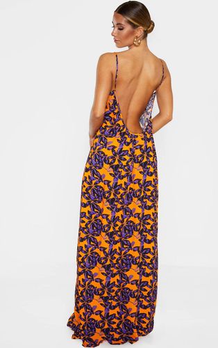 Womens Shadow Leaf Low Back Oversized Maxi Beach Dress - 10 - NastyGal UK (+IE) - Modalova