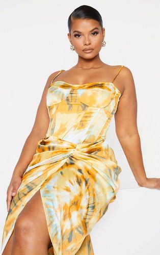 Womens Plus Tie Dye Print Structured Corset Top - 18 - NastyGal UK (+IE) - Modalova