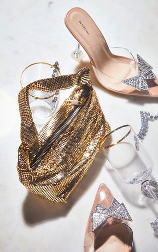 Womens Gold Chainmail Knot Mini Grab Bag - - One Size - NastyGal UK (+IE) - Modalova