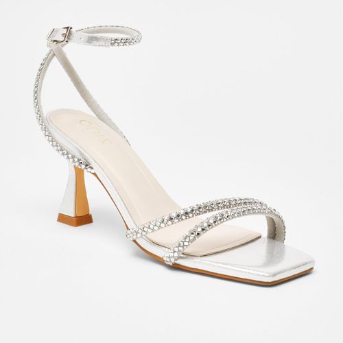 Womens Diamante Asymmetric Heeled Sandals - - 3 - NastyGal UK (+IE) - Modalova