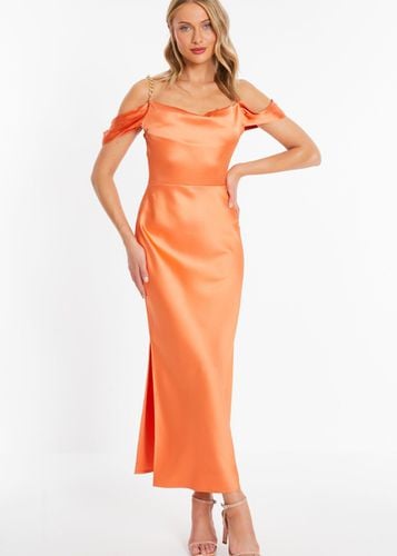 Womens Satin Drop Shoulder Midaxi Dress - - 8 - NastyGal UK (+IE) - Modalova