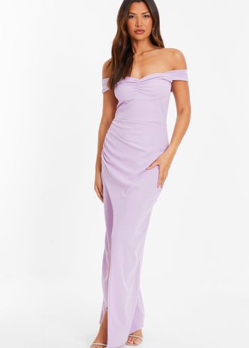 Womens Bardot Ruched Maxi Dress - - 8 - NastyGal UK (+IE) - Modalova