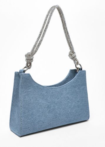 Womens Denim Diamante Knot Shoulder Bag - - One Size - NastyGal UK (+IE) - Modalova