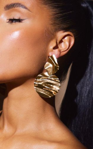 Womens Gold Abstract Disc Statement Earrings - - One Size - NastyGal UK (+IE) - Modalova