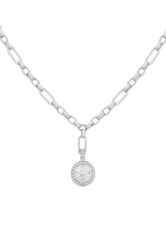 Womens Silver 'Astraea' Chunky Chain Necklace - - One Size - Bibi Bijoux - Modalova