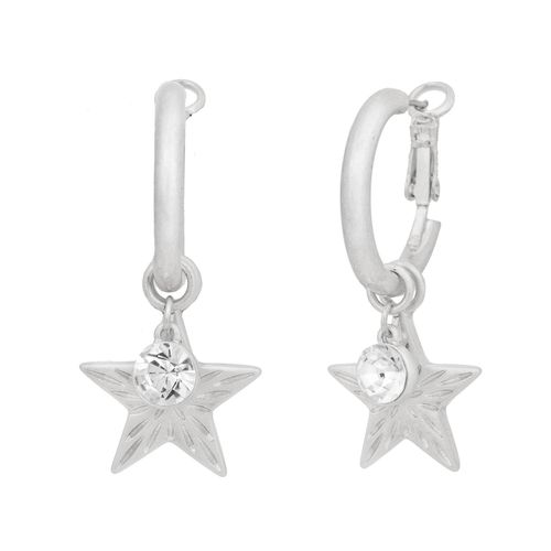 Womens Silver 'Starburst' Interchangeable Hoop Earrings - - One Size - Bibi Bijoux - Modalova