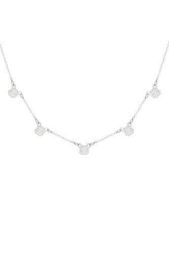 Womens Silver 'Deco' Charm Necklace - - One Size - Bibi Bijoux - Modalova