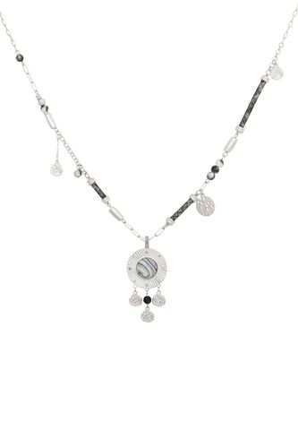 Womens Silver 'Divine' Long Charm Necklace - - One Size - Bibi Bijoux - Modalova