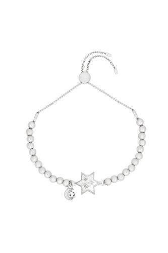 Womens Silver 'Starstruck' Friendship Bracelet - - One Size - Bibi Bijoux - Modalova