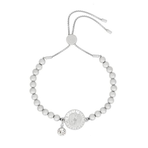 Womens Silver 'Starlit Harmony' Disc Friendship Bracelet - - One Size - Bibi Bijoux - Modalova