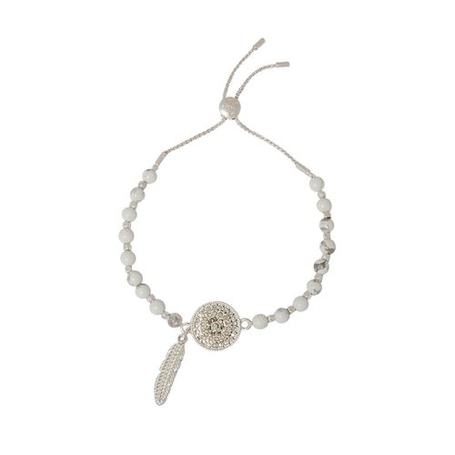 Womens Silver 'Dreamcatcher' Friendship Bracelet - - One Size - Bibi Bijoux - Modalova