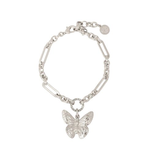 Womens Silver 'Serene Wings' Butterfly Bracelet - - One Size - Bibi Bijoux - Modalova