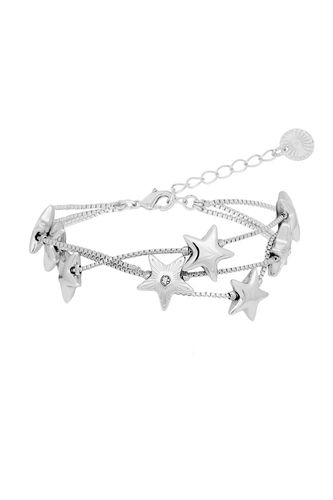 Womens Silver 'Party Of Stars' Bracelet - - One Size - Caramel Jewellery London - Modalova