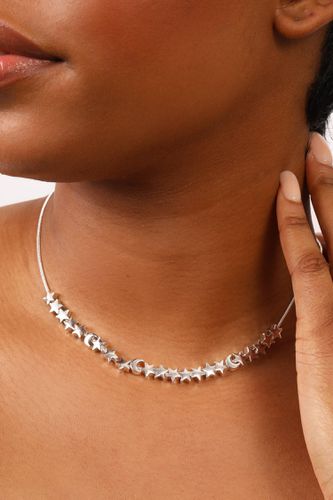 Womens Silver 'Luna' Star Friendship Necklace - - One Size - Caramel Jewellery London - Modalova