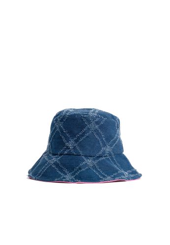 Womens Quilted Denim Bucket Hat - - One Size - My Accessories London - Modalova
