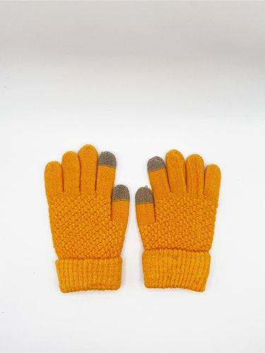 Textured Touchscreen Knitted Gloves - - One Size - SVNX - Modalova