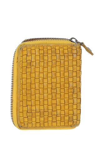 Womens Vintage Woven Leather Zip Around Small 6 Card Coin Purse - - One Size - NastyGal UK (+IE) - Modalova
