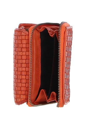 Womens Vintage Woven Leather 7 Card Purse - - One Size - Ashwood Leather - Modalova