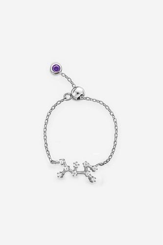 Womens Silver Sagittarius Zodiac Constellation Birthstone Ring - Adjustable - - One Size - NastyGal UK (+IE) - Modalova