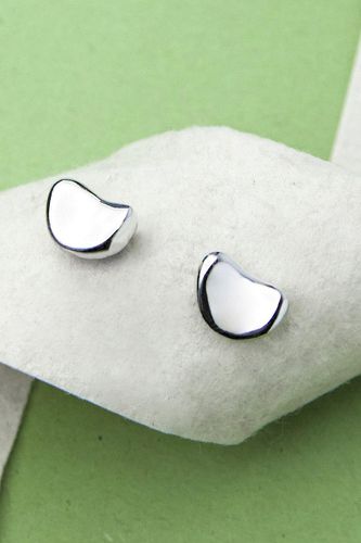 Womens Bean Sterling Silver Stud Earrings - - One Size - NastyGal UK (+IE) - Modalova