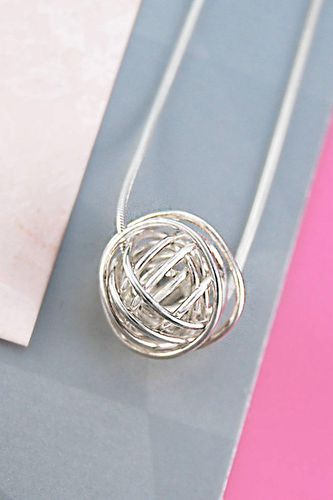 Womens Nest Sterling Silver Knot Necklace - - One Size - Otis Jaxon London - Modalova