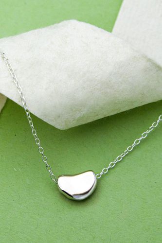 Womens Bean Sterling Silver Pendant Necklace - - One Size - Otis Jaxon London - Modalova