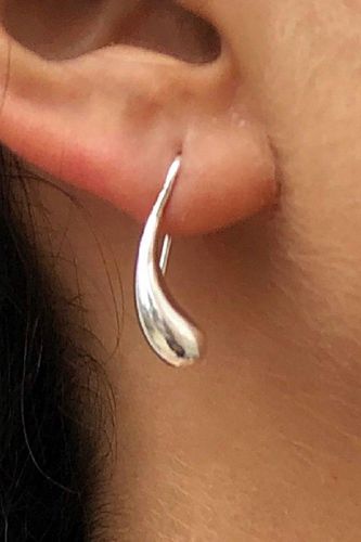 Womens Sterling Silver Teardrop Drop Earrings - - One Size - Otis Jaxon London - Modalova
