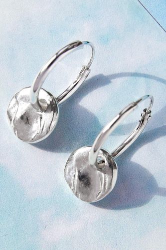 Womens Sterling Silver Organic Charm Hoop Earrings - - One Size - Otis Jaxon London - Modalova