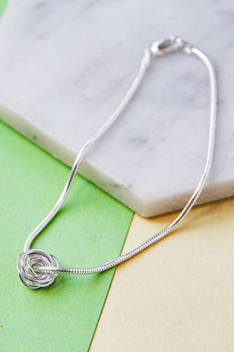 Womens Nest Charm Designer Sterling Silver Bracelet - - One Size - NastyGal UK (+IE) - Modalova