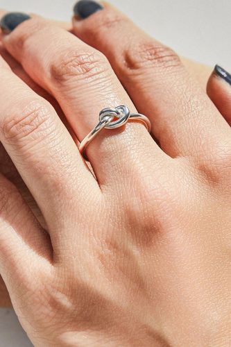 Womens Friendship Knot Sterling Silver Promise Ring - - K - NastyGal UK (+IE) - Modalova