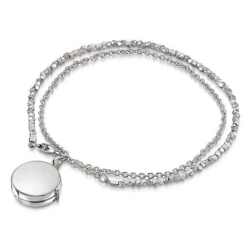 Womens Nugget Round Locket Bracelet - - One Size - LOVELOX Lockets - Modalova
