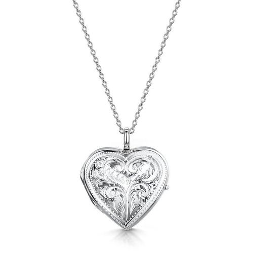 Womens Full Scroll Heart Engraved Locket - - One Size - NastyGal UK (+IE) - Modalova