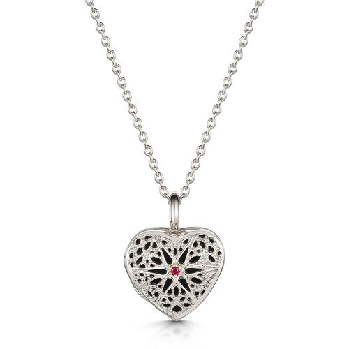 Womens Filigree Personalised Heart Locket - - One Size - NastyGal UK (+IE) - Modalova